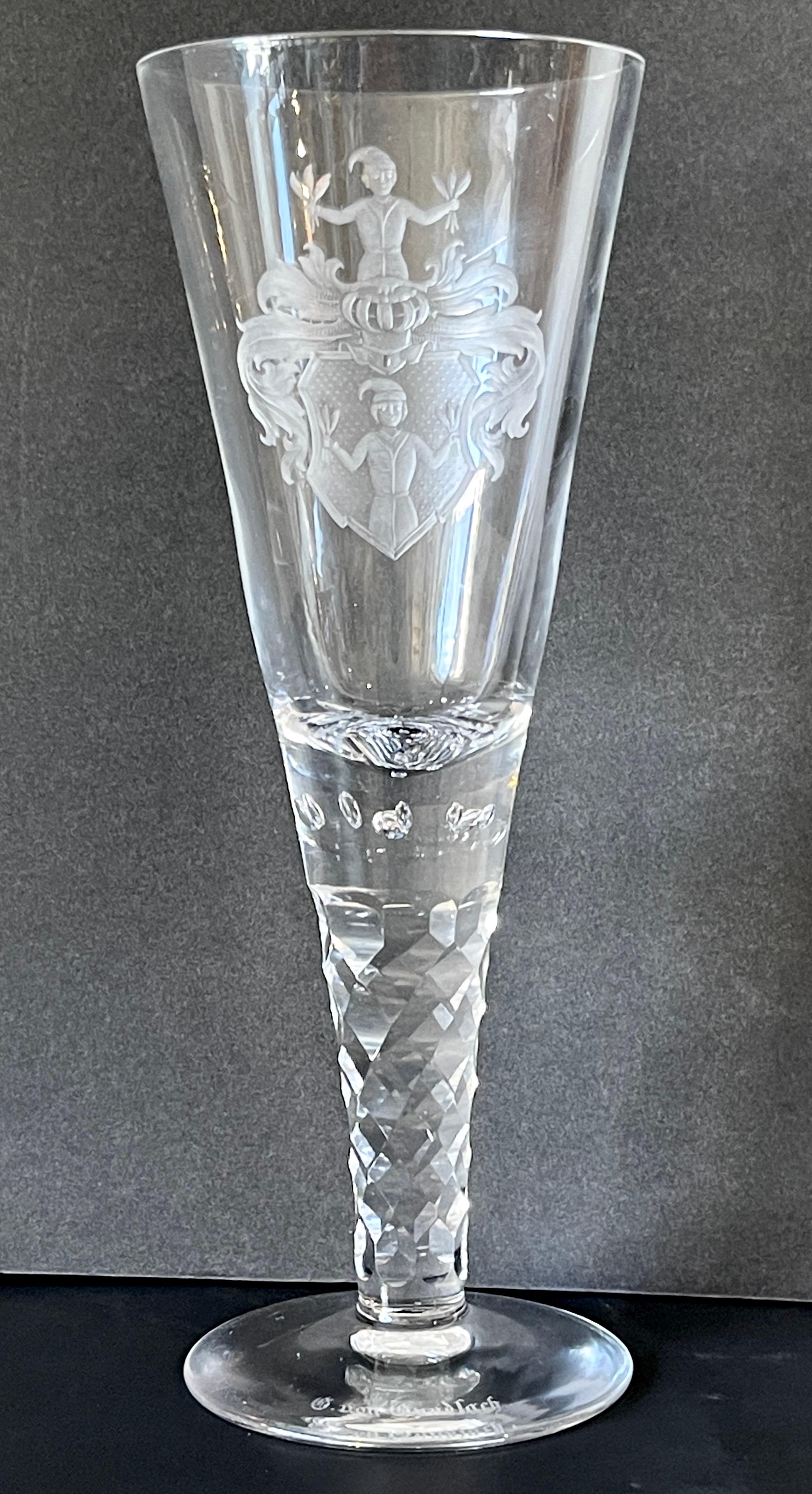 18th C Barockstil Deutsch G. von Gundlach Wappen Bier / Kelchglas im Angebot 4