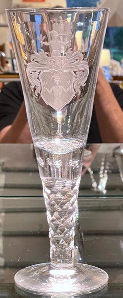 18th C Baroque Style German G. von Gundlach Armorial Beer /Goblet/Kelchglas