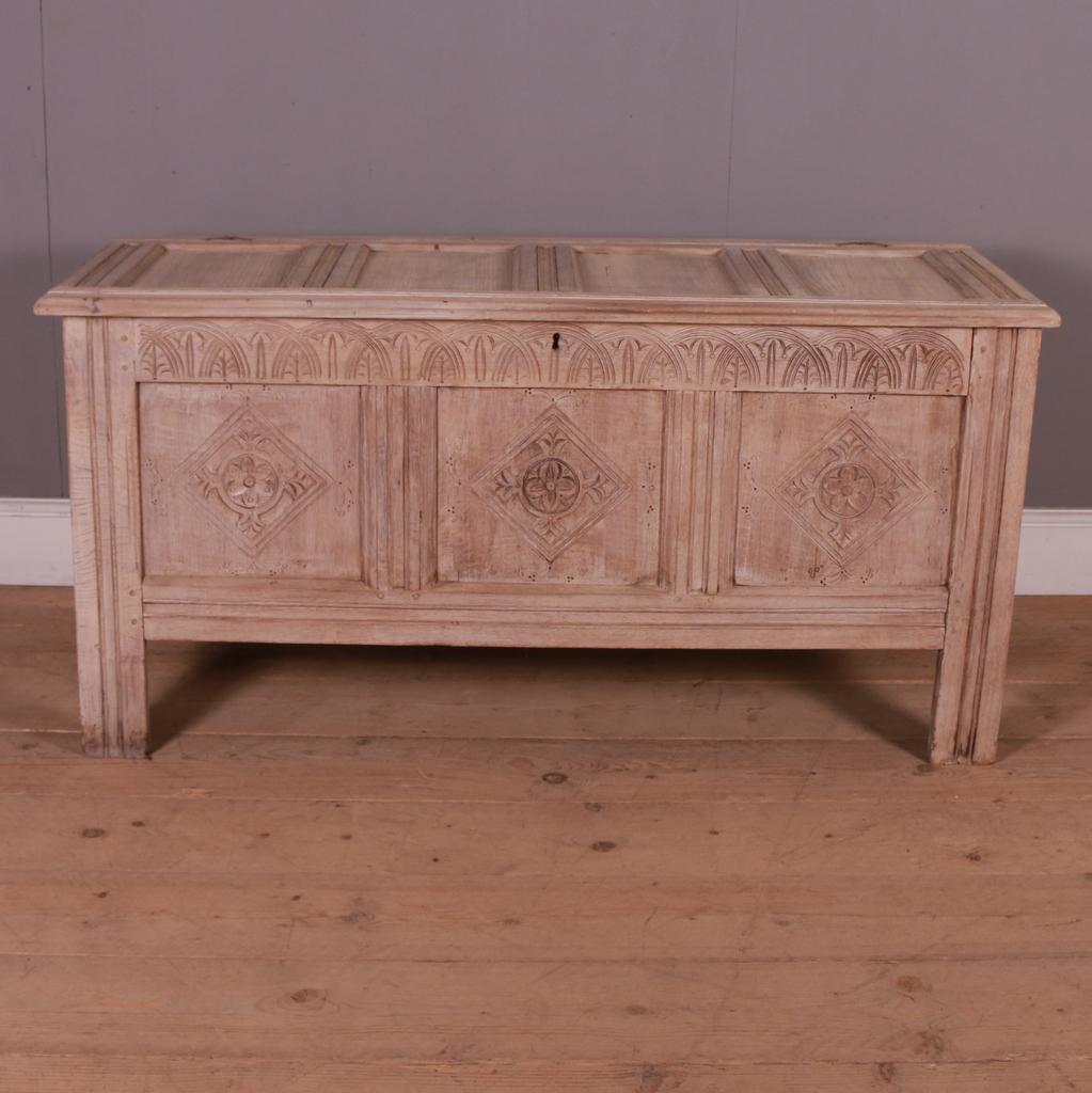 18th century oak coffer