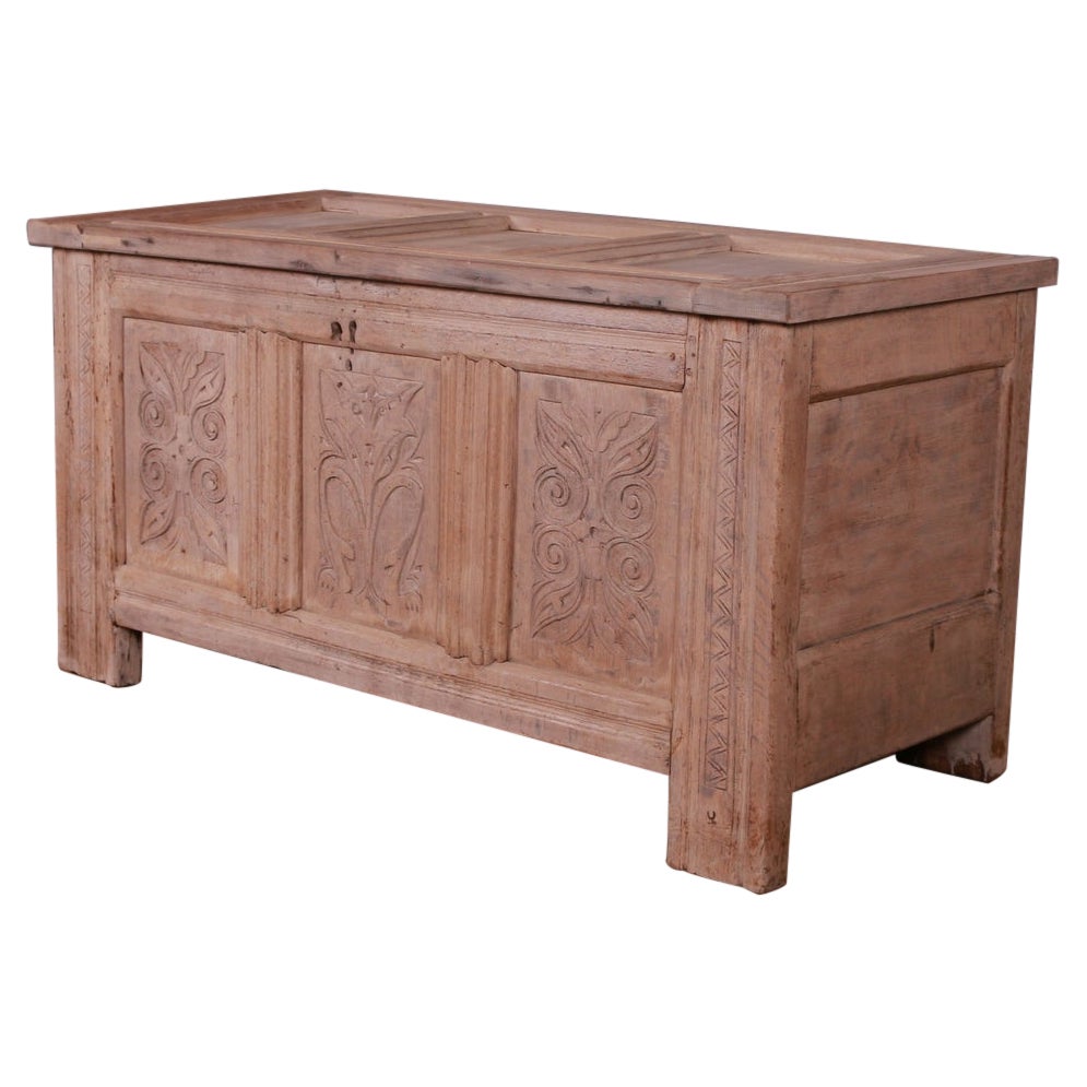 18th C Bleached Oak Coffer