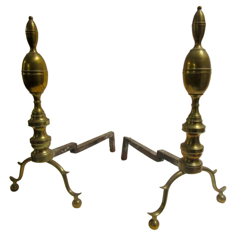 Chippendale Andirons - 8 For Sale at 1stDibs