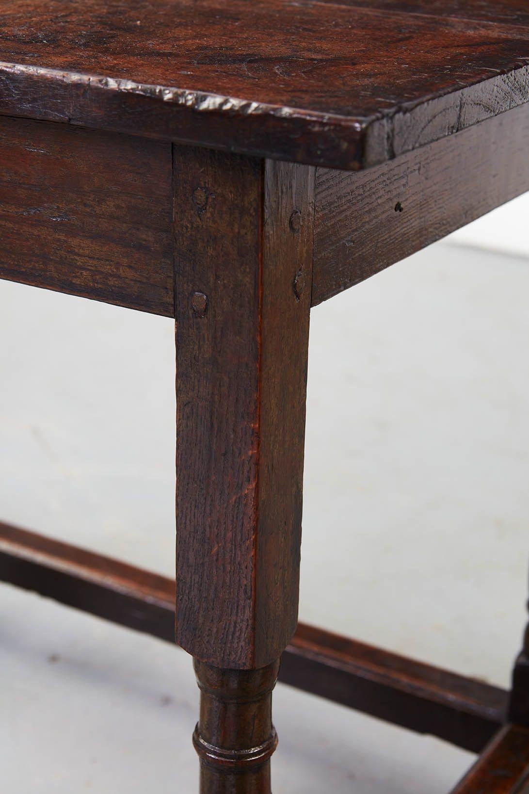 18th C. Burr Oak Table For Sale 5