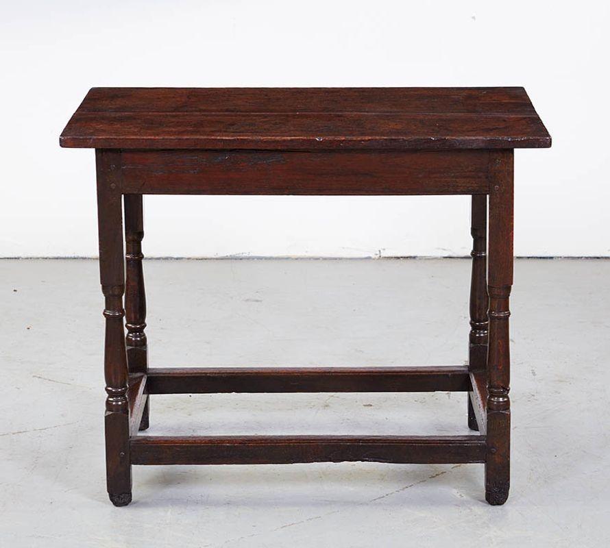 18th C. Burr Oak Table For Sale 1