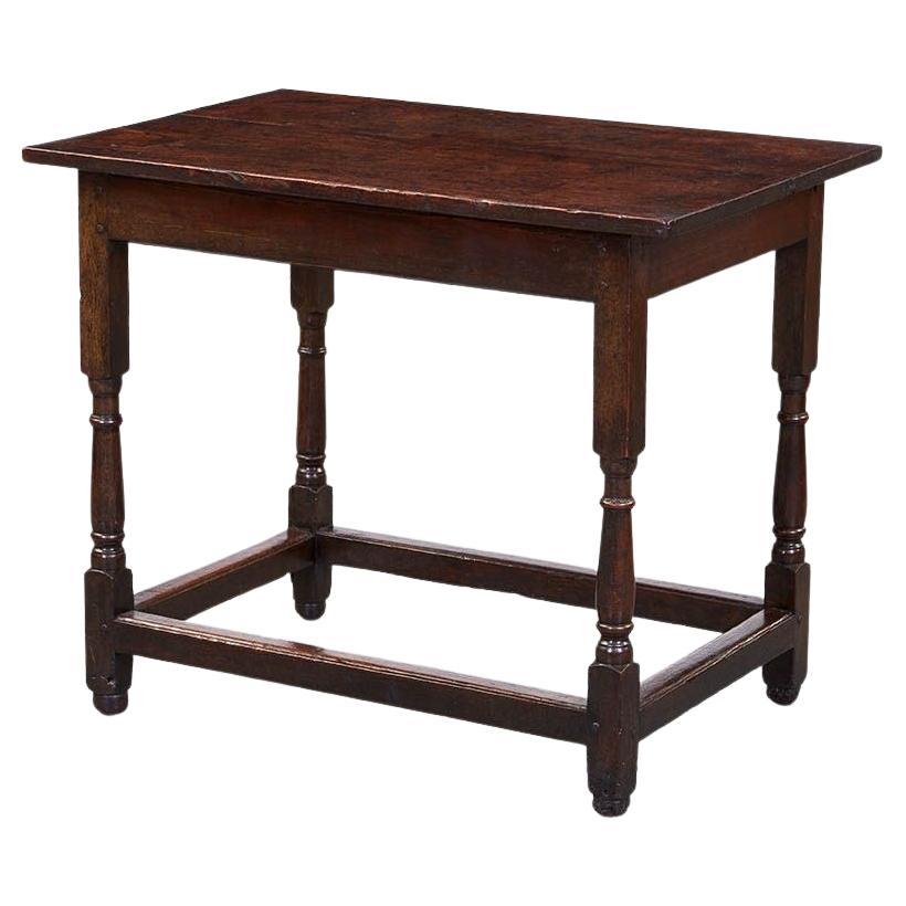 18th C. Burr Oak Table For Sale