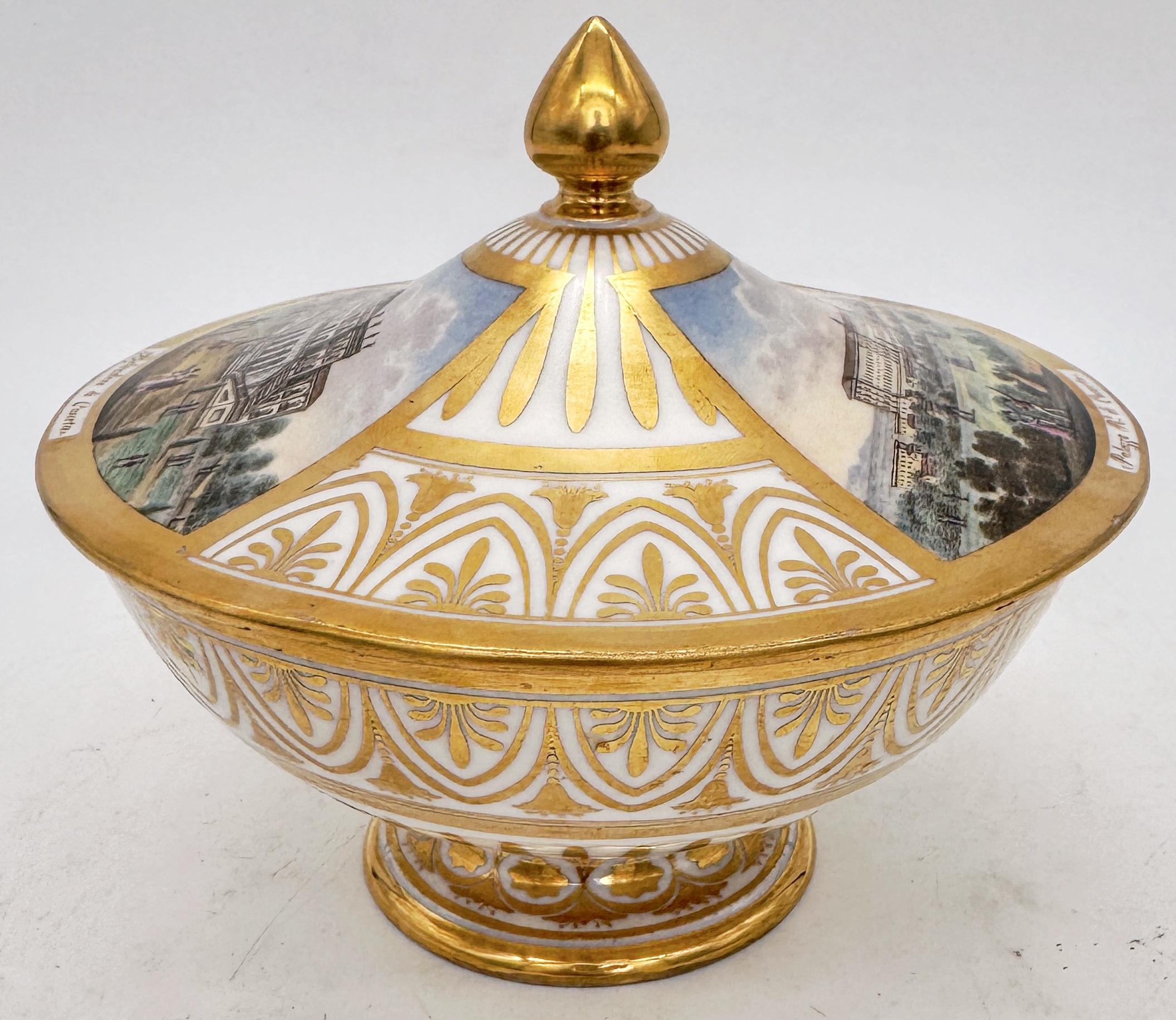 Caja de Capodimonte del s. XVIII, Vistas Palacio Real de Caserta y Belvedere di San Leucio Barroco en venta