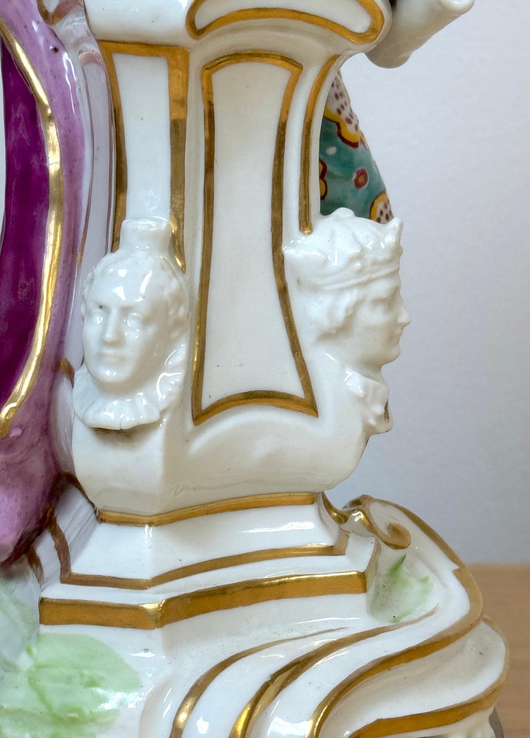 18th C. Chelsea Porcelain Figure of Shakespeare, Now As A Lamp For
