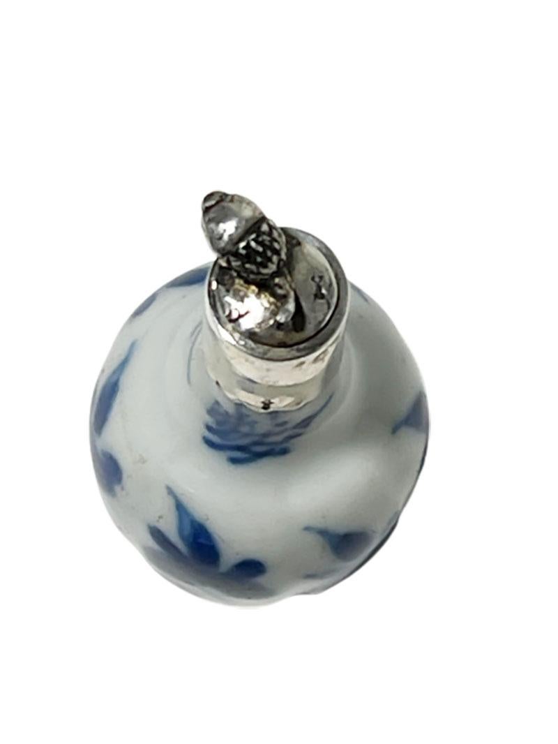 18th Century and Earlier 18th Century Chinese Porcelain Miniature Blue and White Kangxi Bottle Vase
