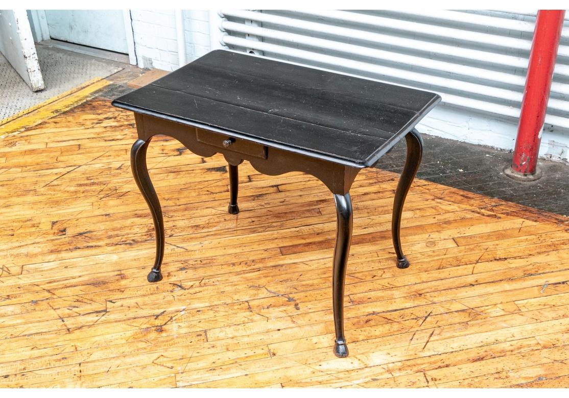 18th Century Continental Ebonized Occasional Table  For Sale 9
