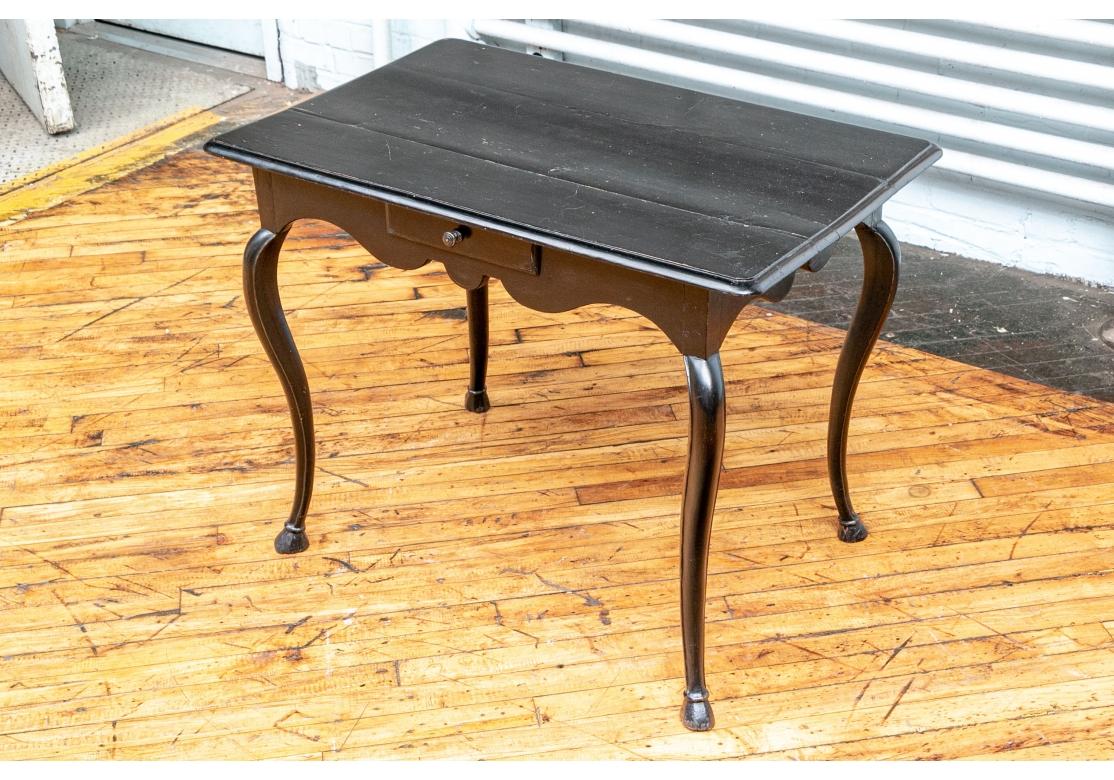 18th Century Continental Ebonized Occasional Table  For Sale 2
