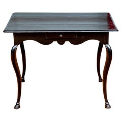 18th Century Continental Ebonized Occasional Table