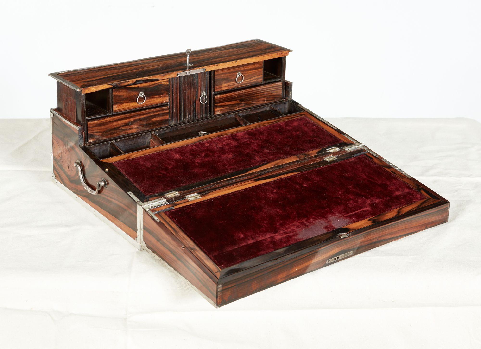 18th c. Coromandel Travel Writing Slope For Sale 5