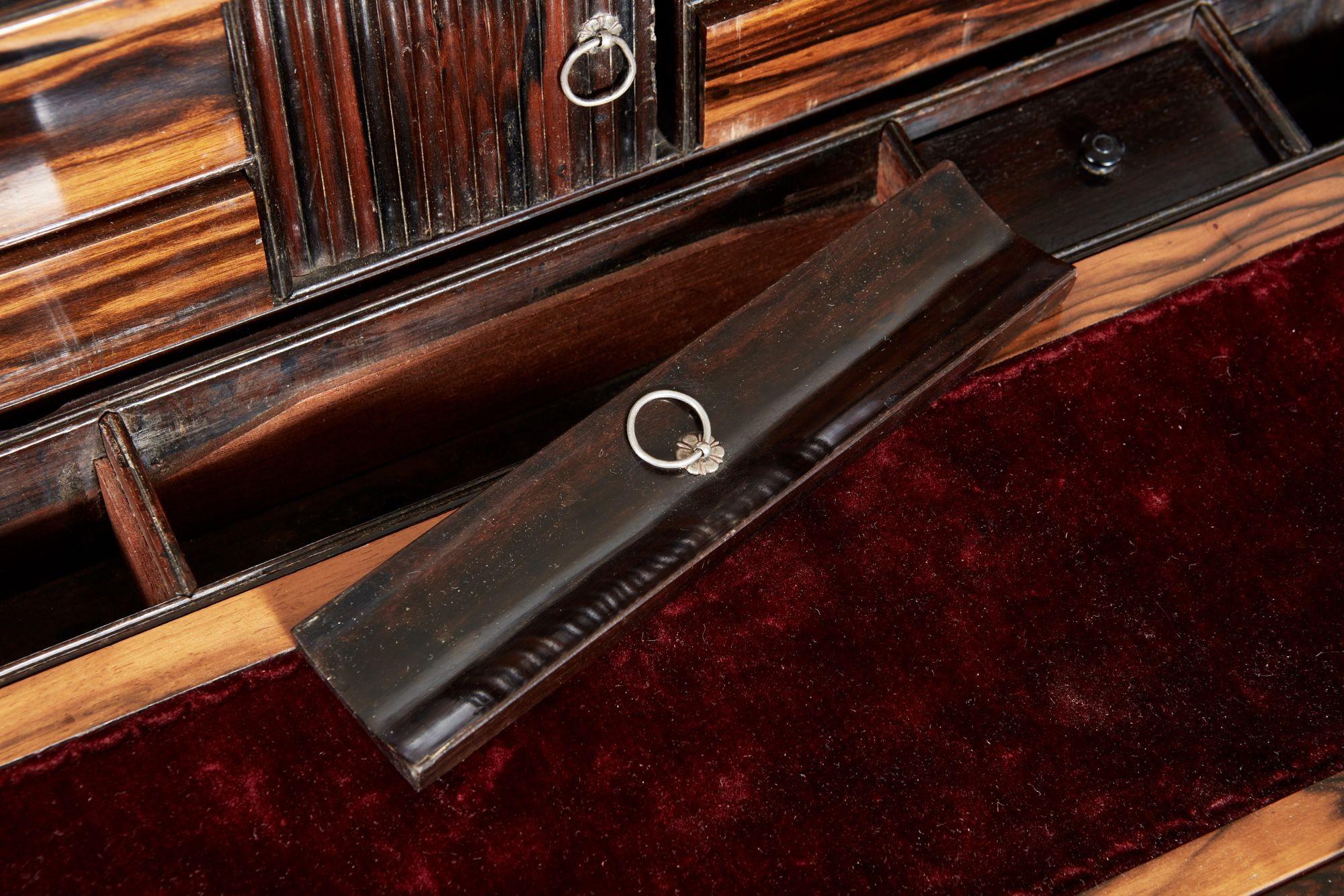 18th Century 18th c. Coromandel Travel Writing Slope For Sale