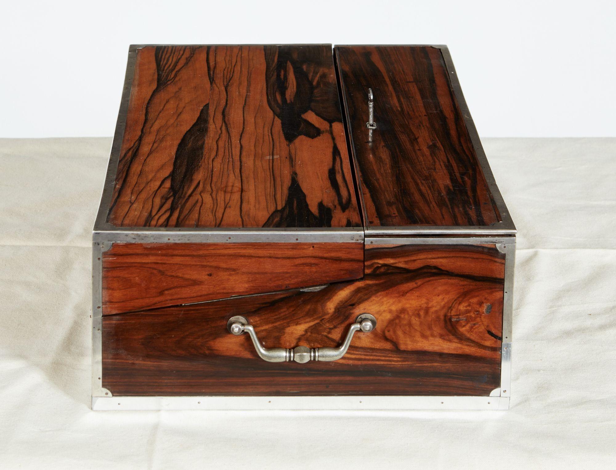 18th c. Coromandel Travel Writing Slope For Sale 1