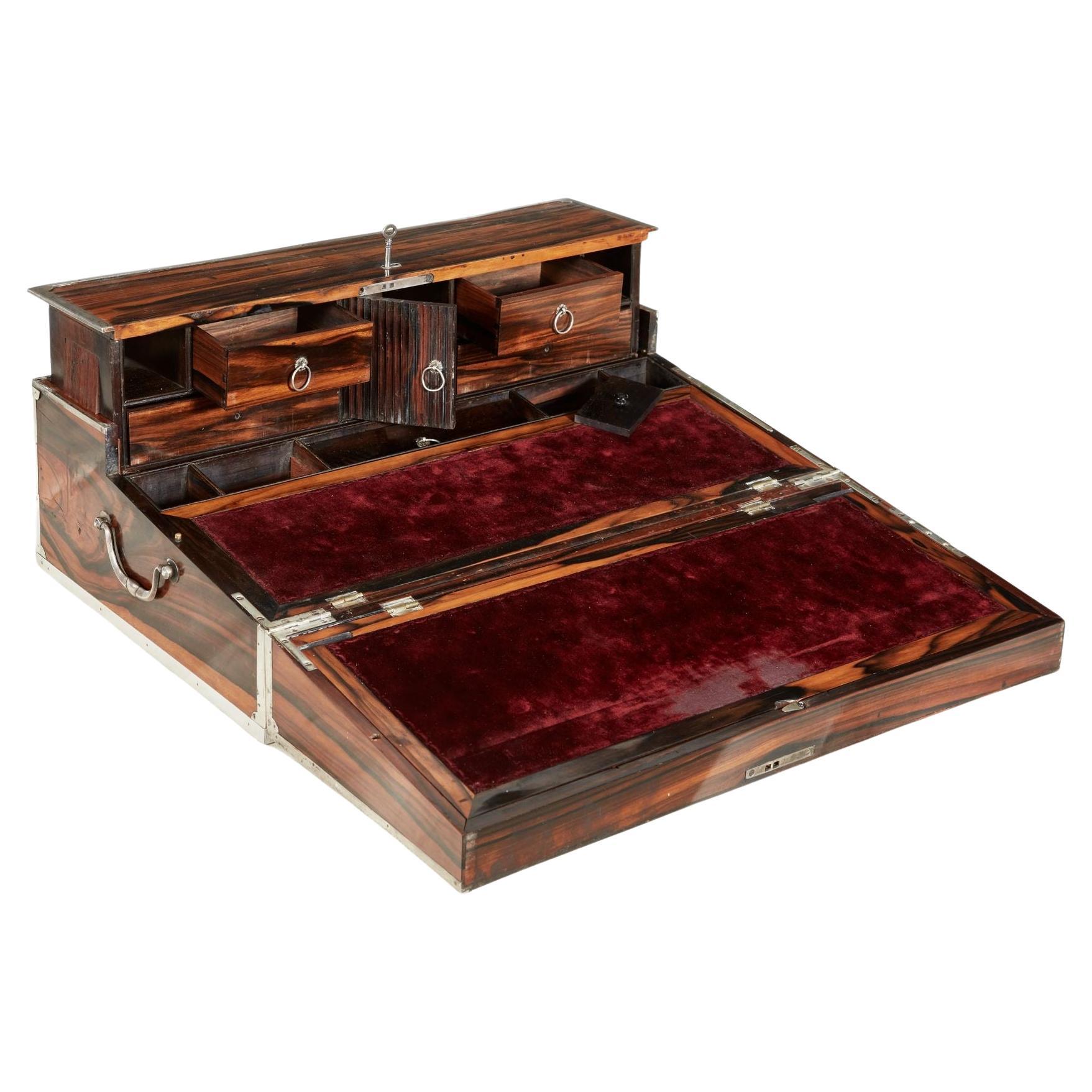 18th c. Coromandel Travel Writing Slope