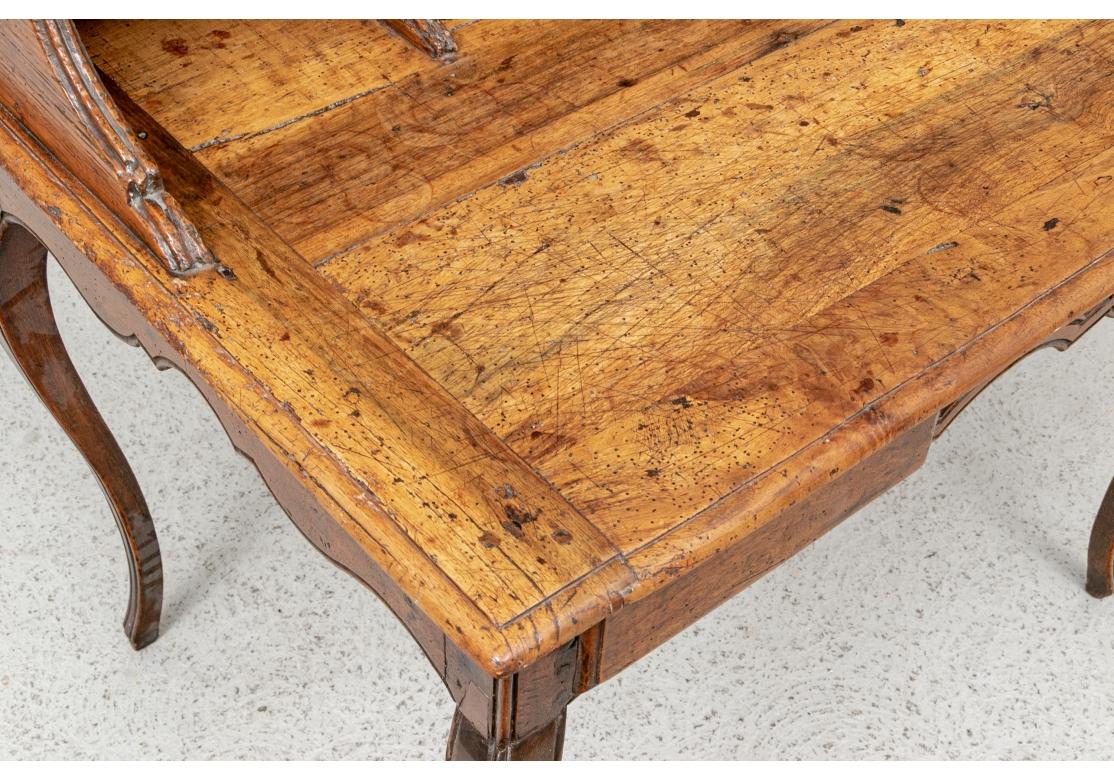 18th C. Country French Walnut Writing Table For Sale 6