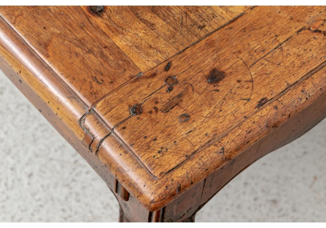 18th C. Country French Walnut Writing Table For Sale 1