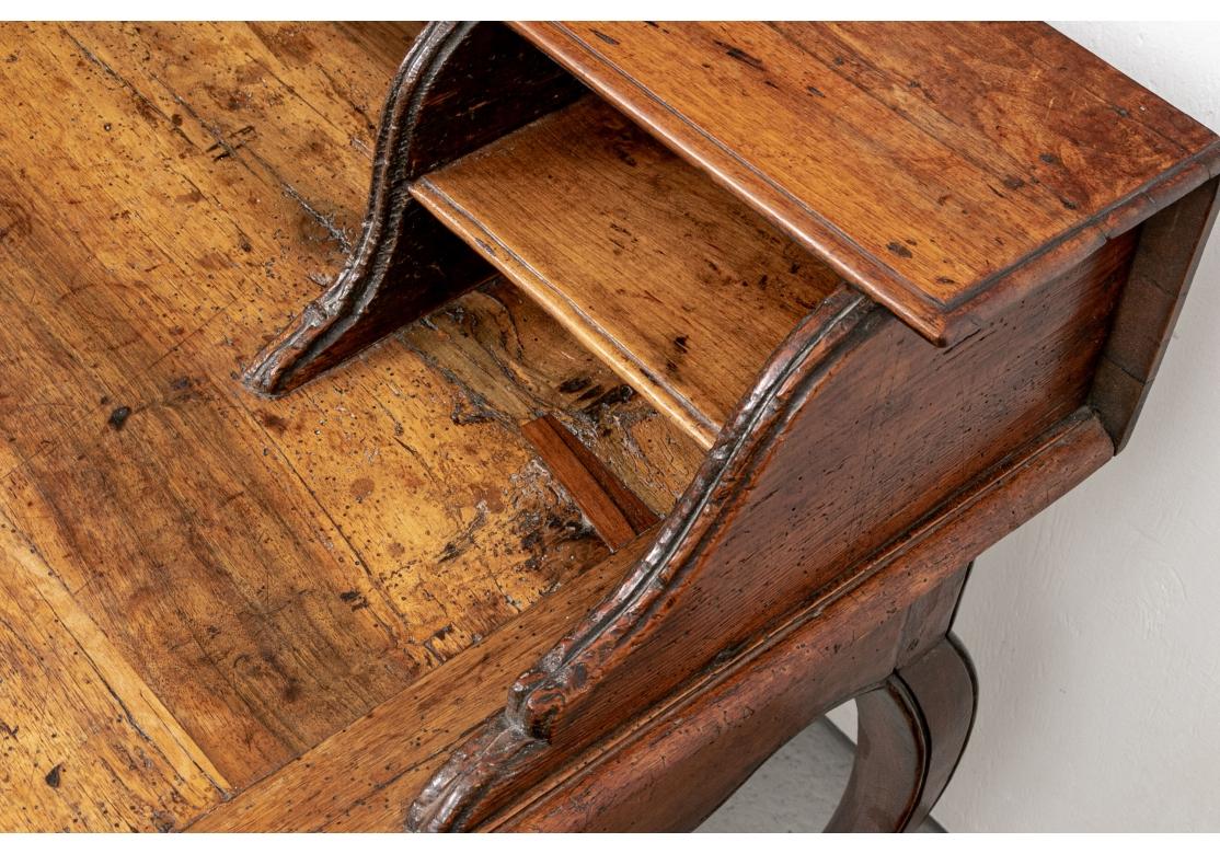 18th C. Country French Walnut Writing Table For Sale 2