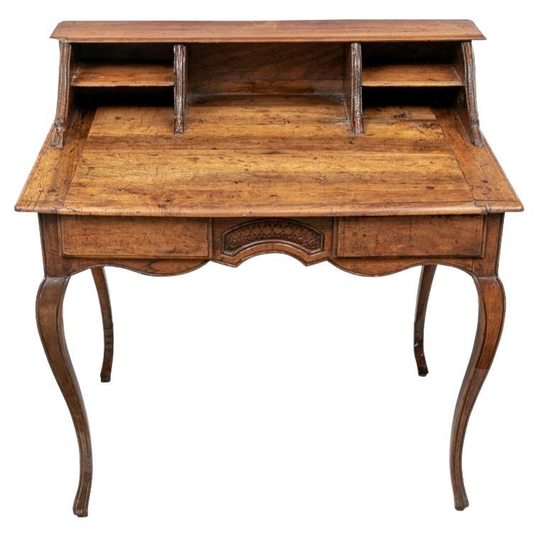 18th C. Country French Walnut Writing Table For Sale