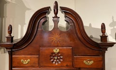 18th c Ct Queen Anne Bonnet Top Highboy Attrib. to Workshop of Brewster Dayton