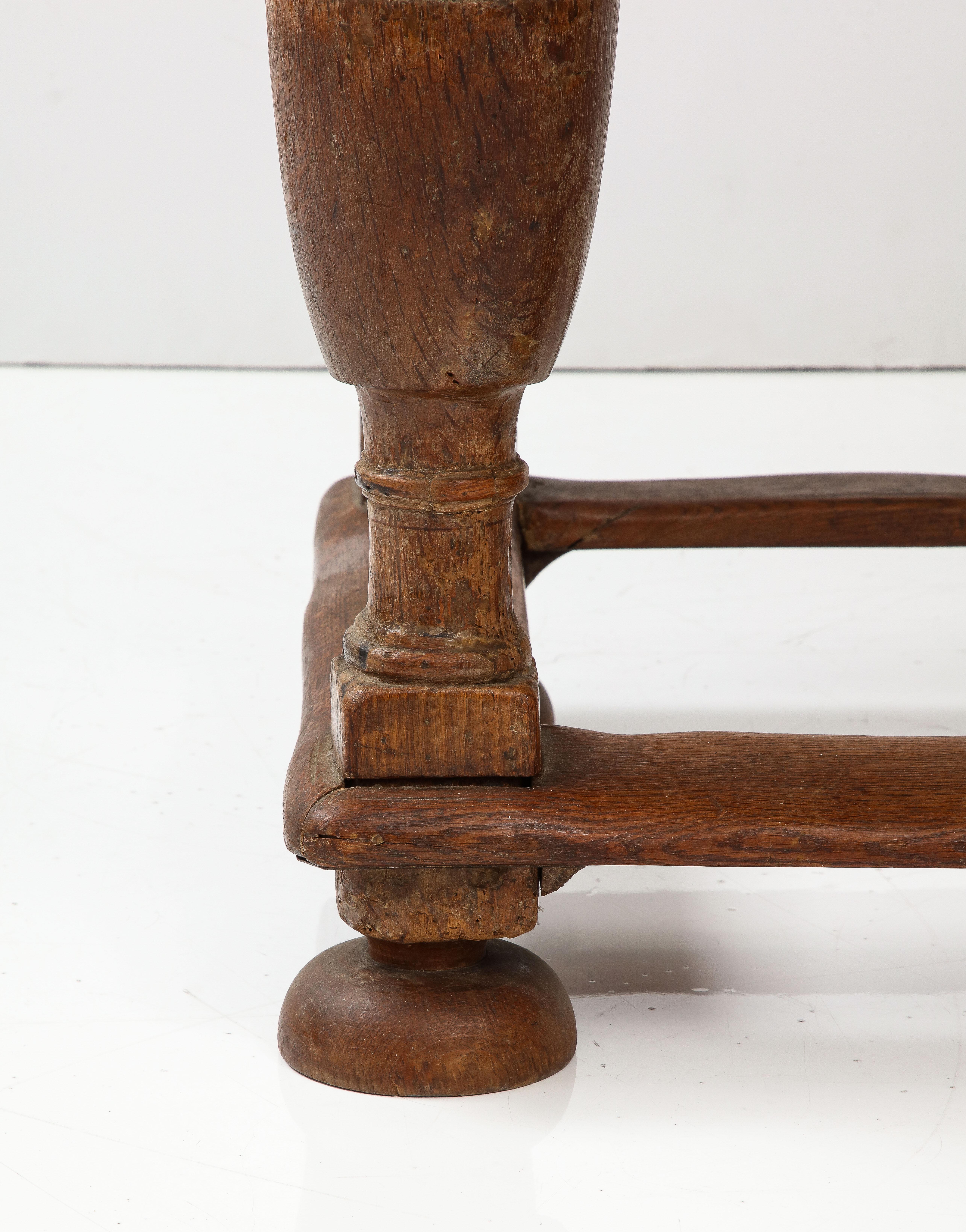 18th Century and Earlier 18th C. Danish Oak Table with Thick Top For Sale