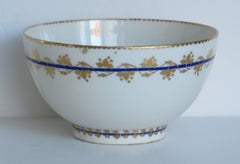 18th C Derby Porcelain Bowl in Pattern 110 Puce Mark, Ca 1790