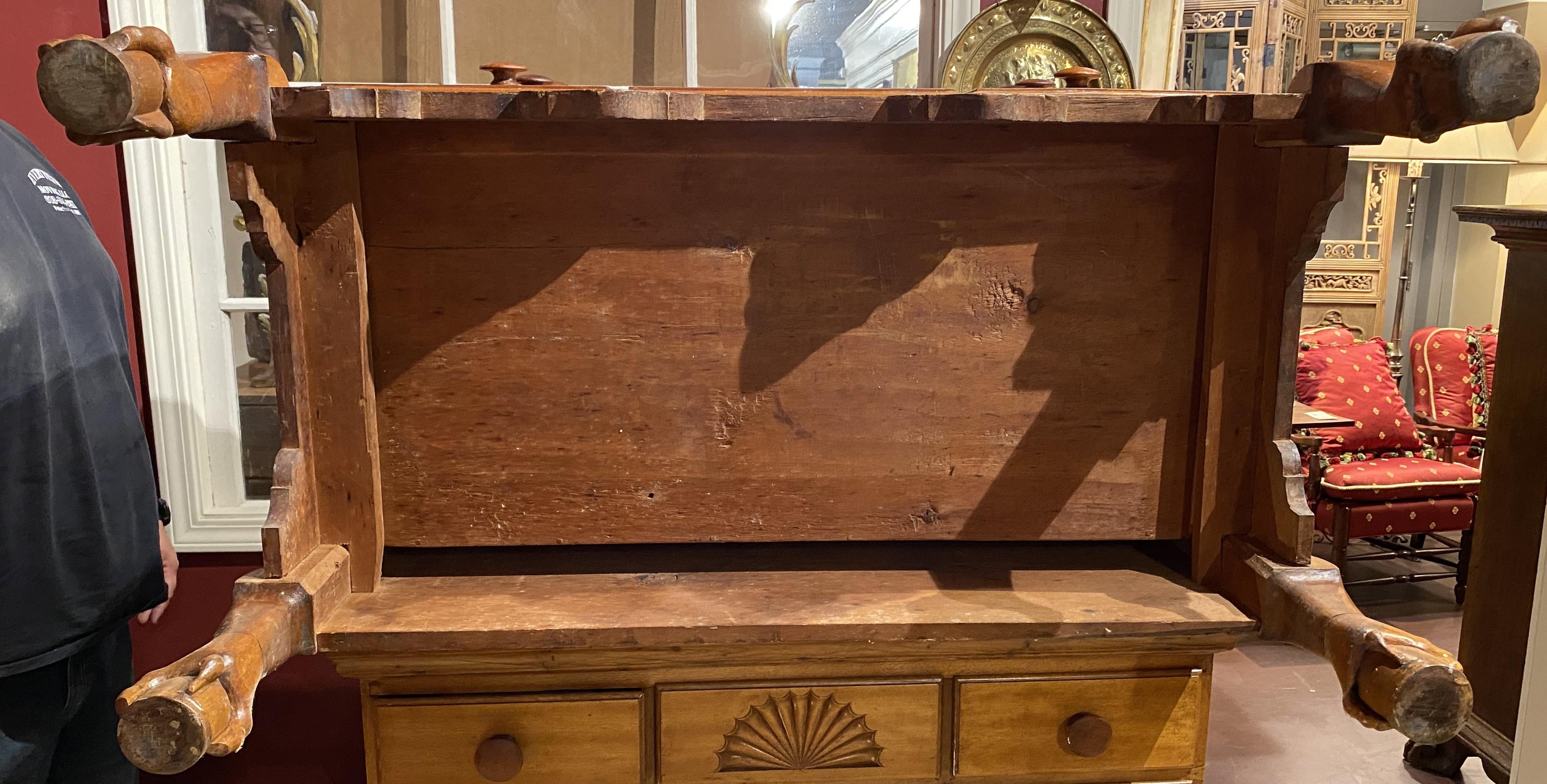18th c Dunlap School NH Highboy in Birch With Provenance For Sale 10