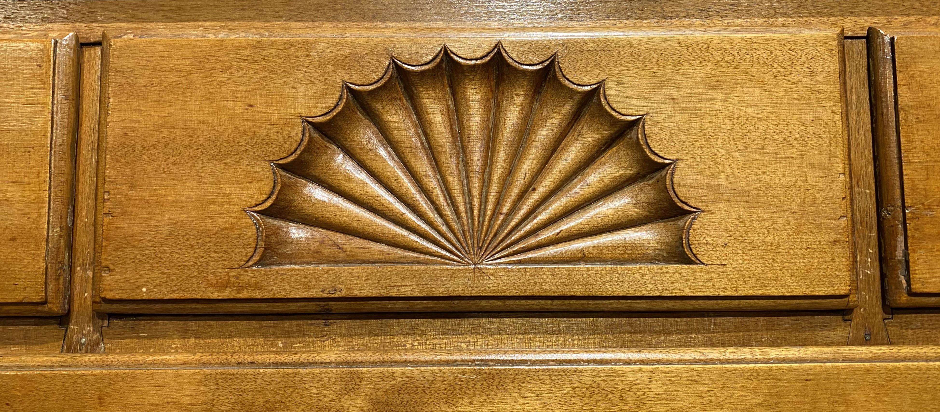 Hand-Carved 18th c Dunlap School NH Highboy in Birch With Provenance For Sale
