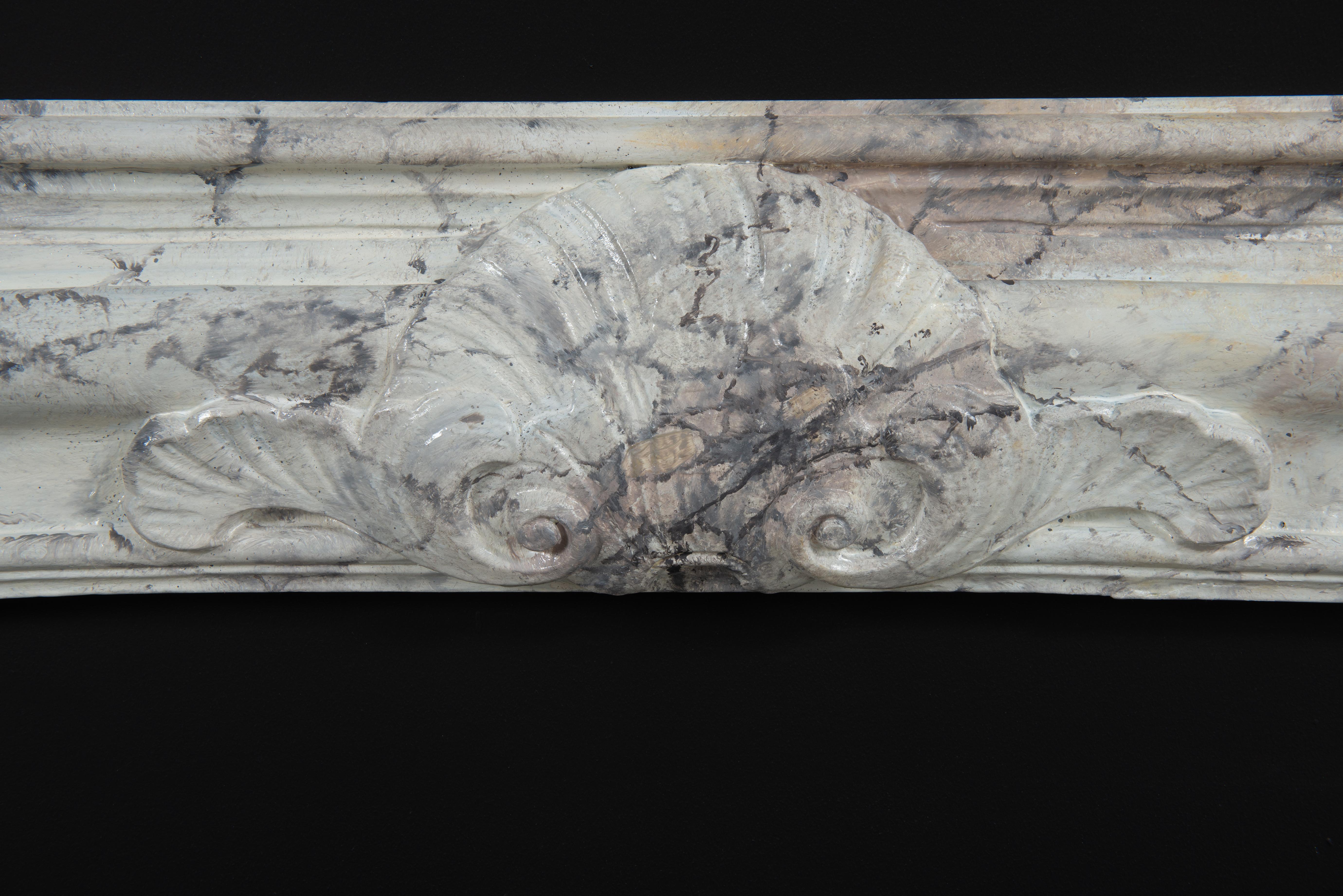 18th C. Dutch Louis XIV Fireplace Mantel For Sale 4