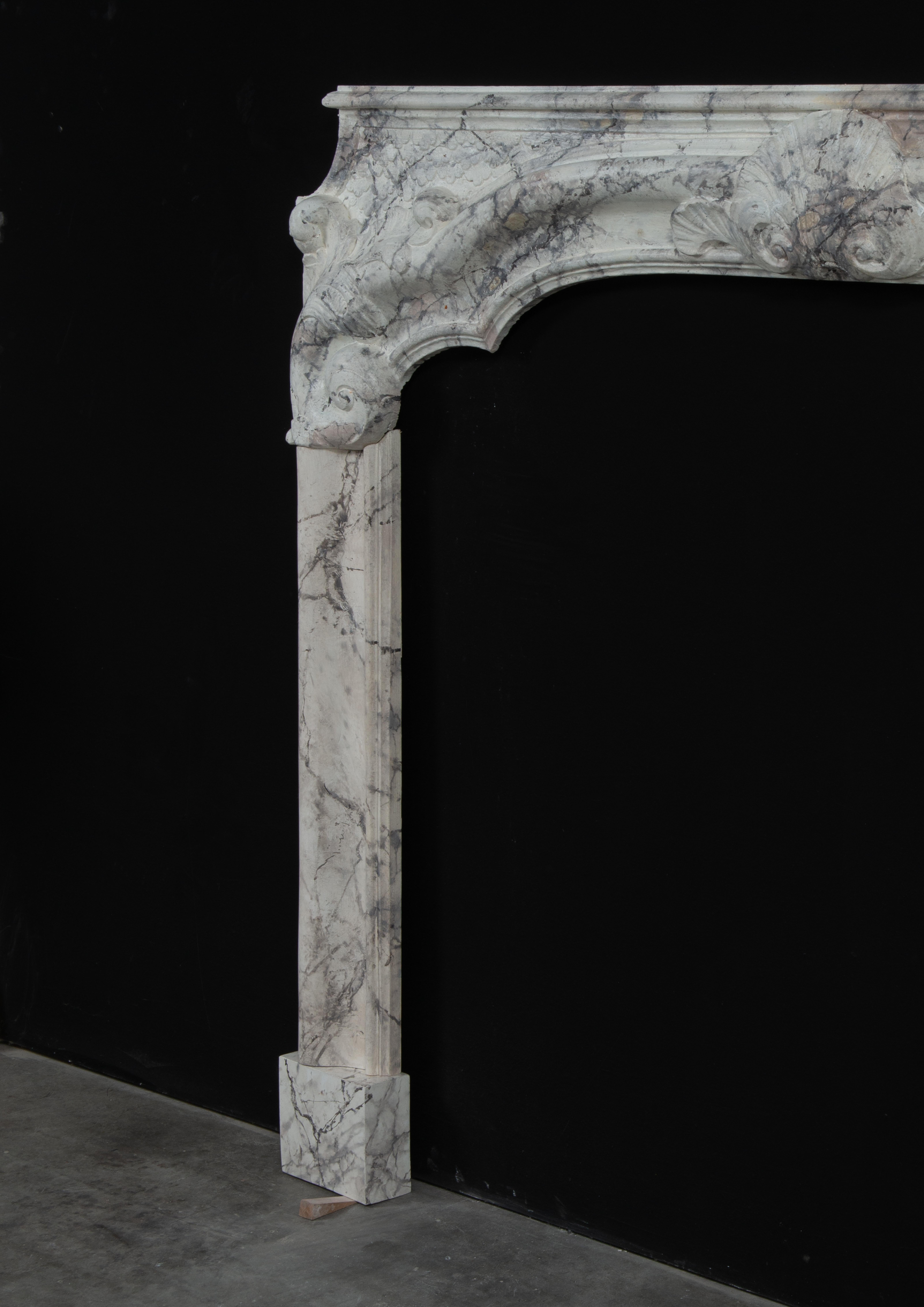 18th C. Dutch Louis XIV Fireplace Mantel For Sale 14