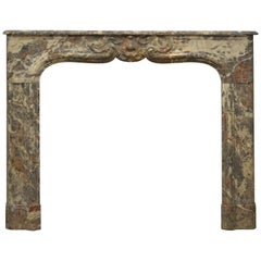 18th Century Dutch Louis XV Fireplace Mantel