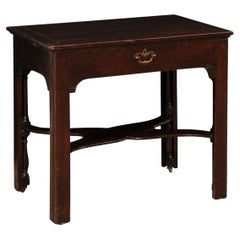 Used 18th C. English Architect's Table w/Unique Legs, Expanding Top, & Candle Shelves