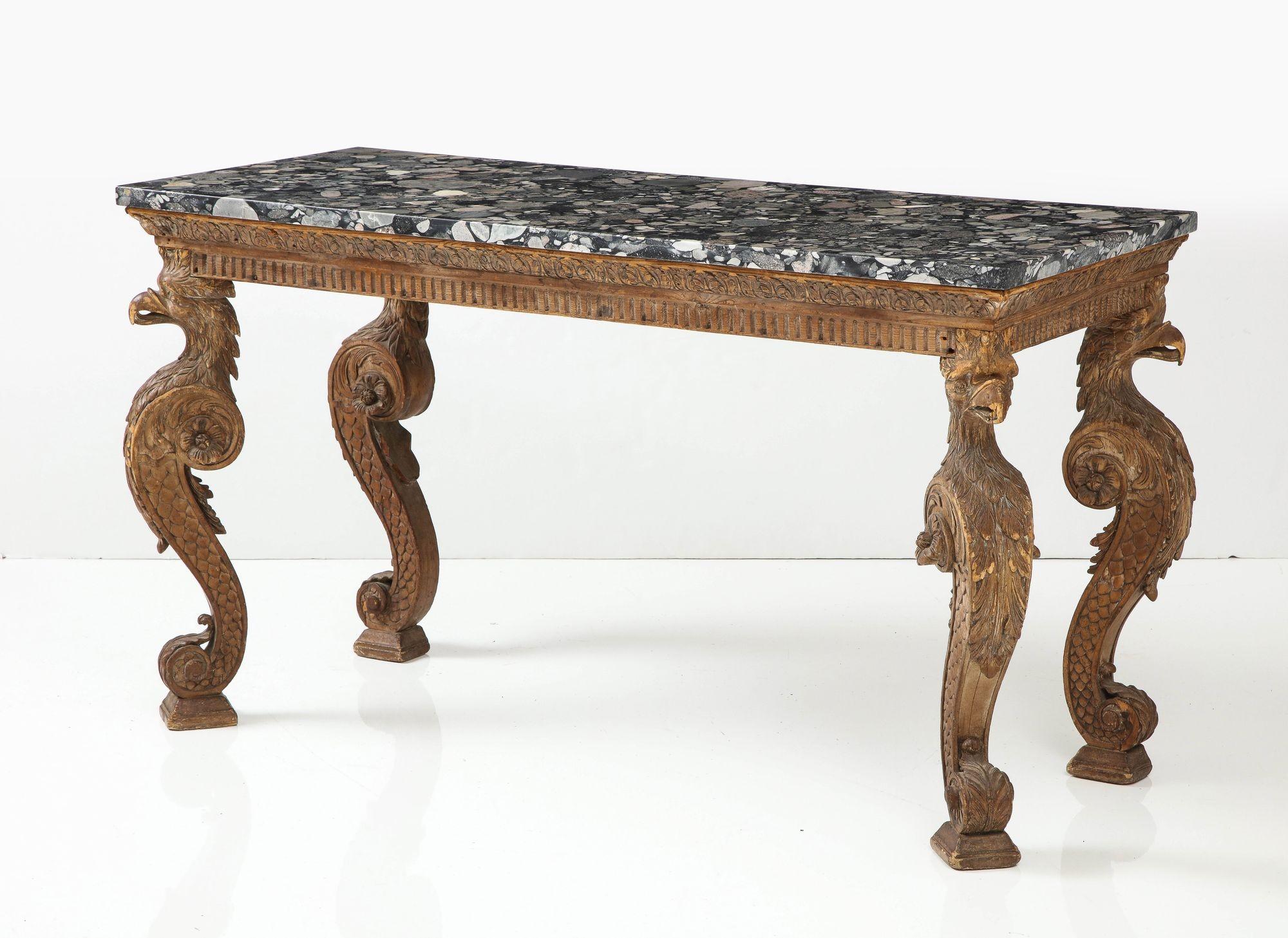 British English Console Table in Kentian Manner For Sale