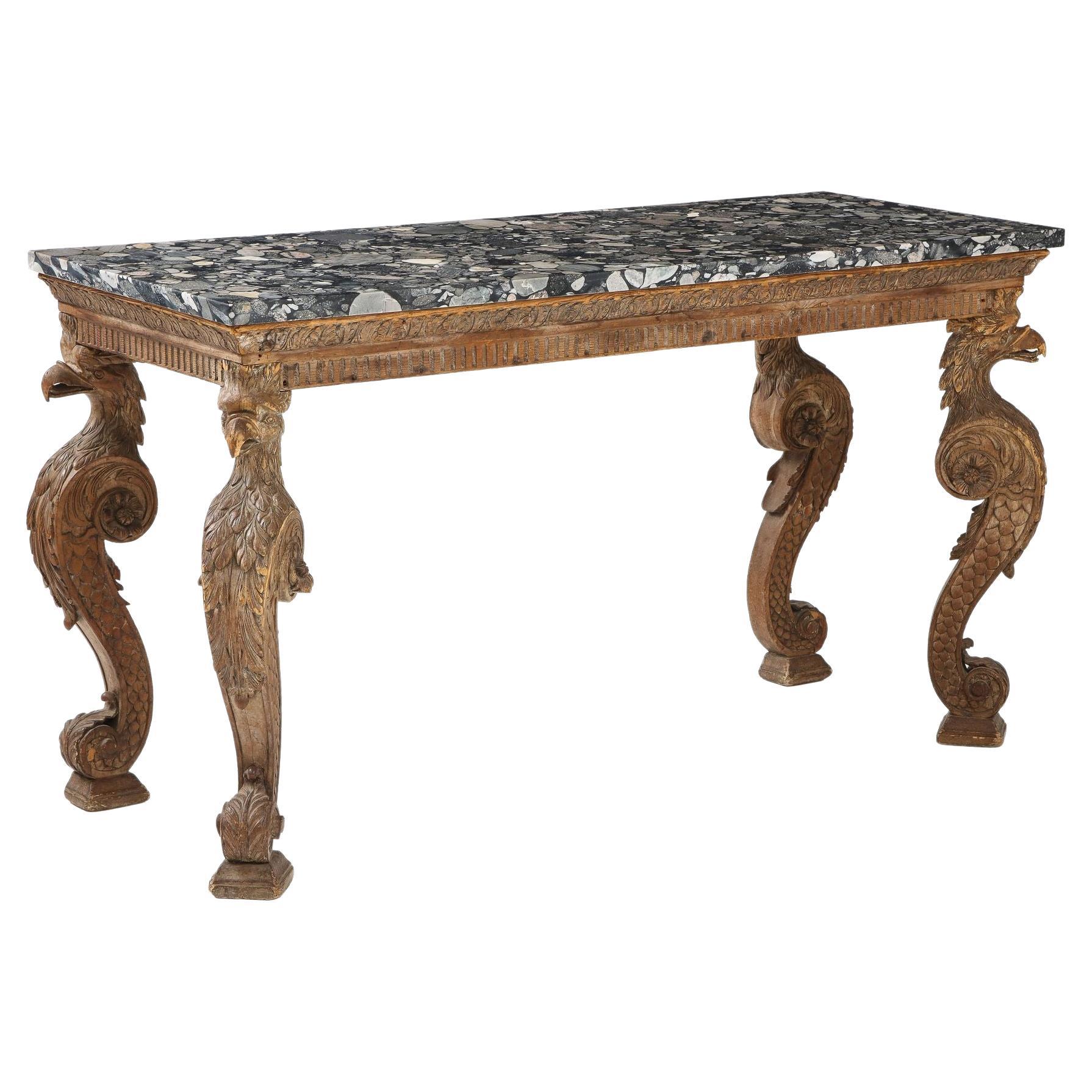 English Console Table in Kentian Manner For Sale