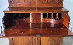 18th Century English Country House Secrétaire Cupboard Bookcase