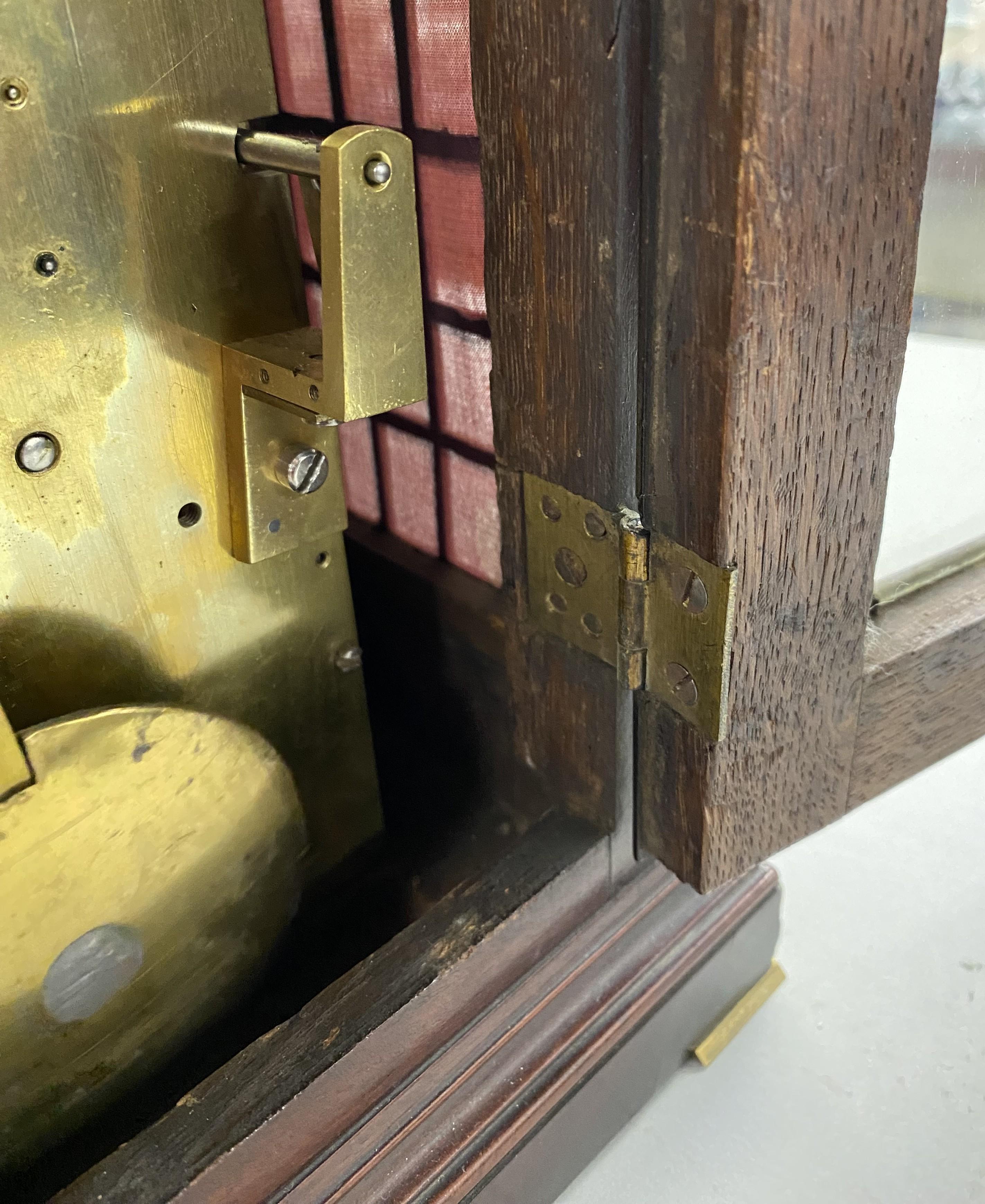 18th c English Edward Foster Mahogany Bracket Clock 4