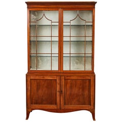 Used 18th Century English Mahogany George III Display Cabinet