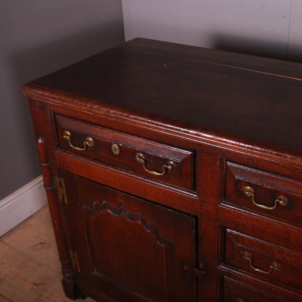 18th Century and Earlier 18th C English Oak Dresser Base For Sale