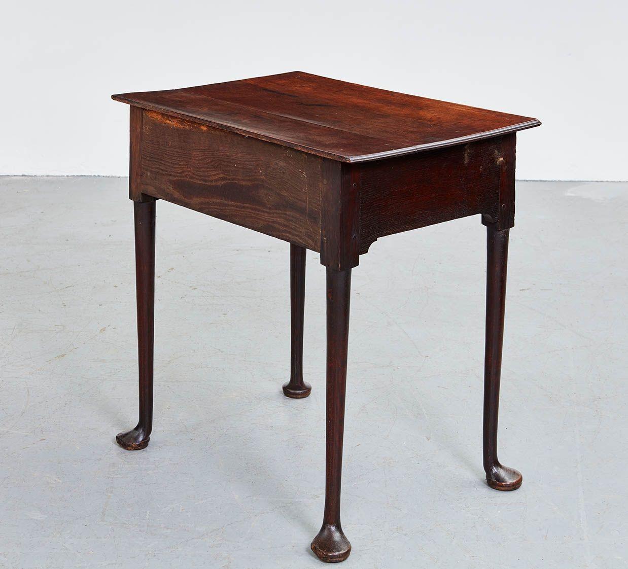 18th c. English Padfoot Side Table For Sale 11