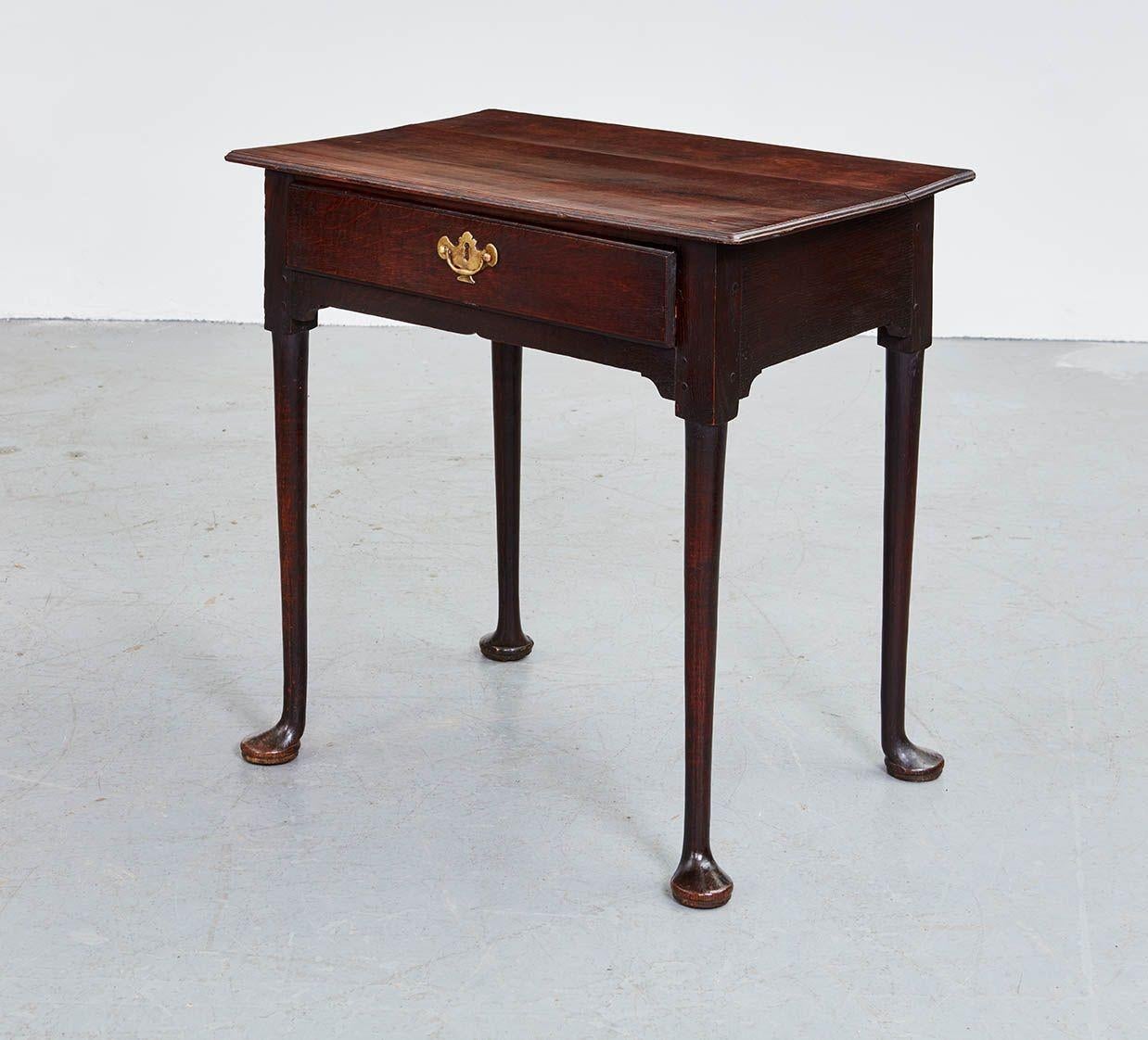 Woodwork 18th c. English Padfoot Side Table For Sale