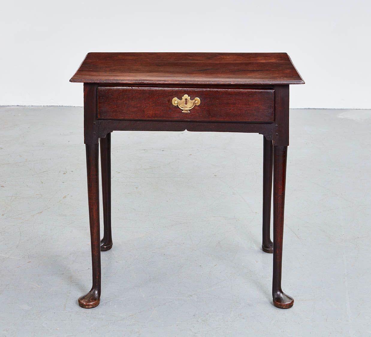18th Century 18th c. English Padfoot Side Table For Sale
