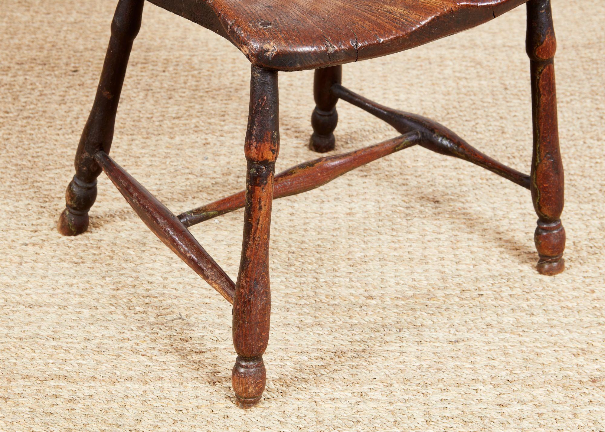 18th c. English Thames Valley Windsor Armchair For Sale 7
