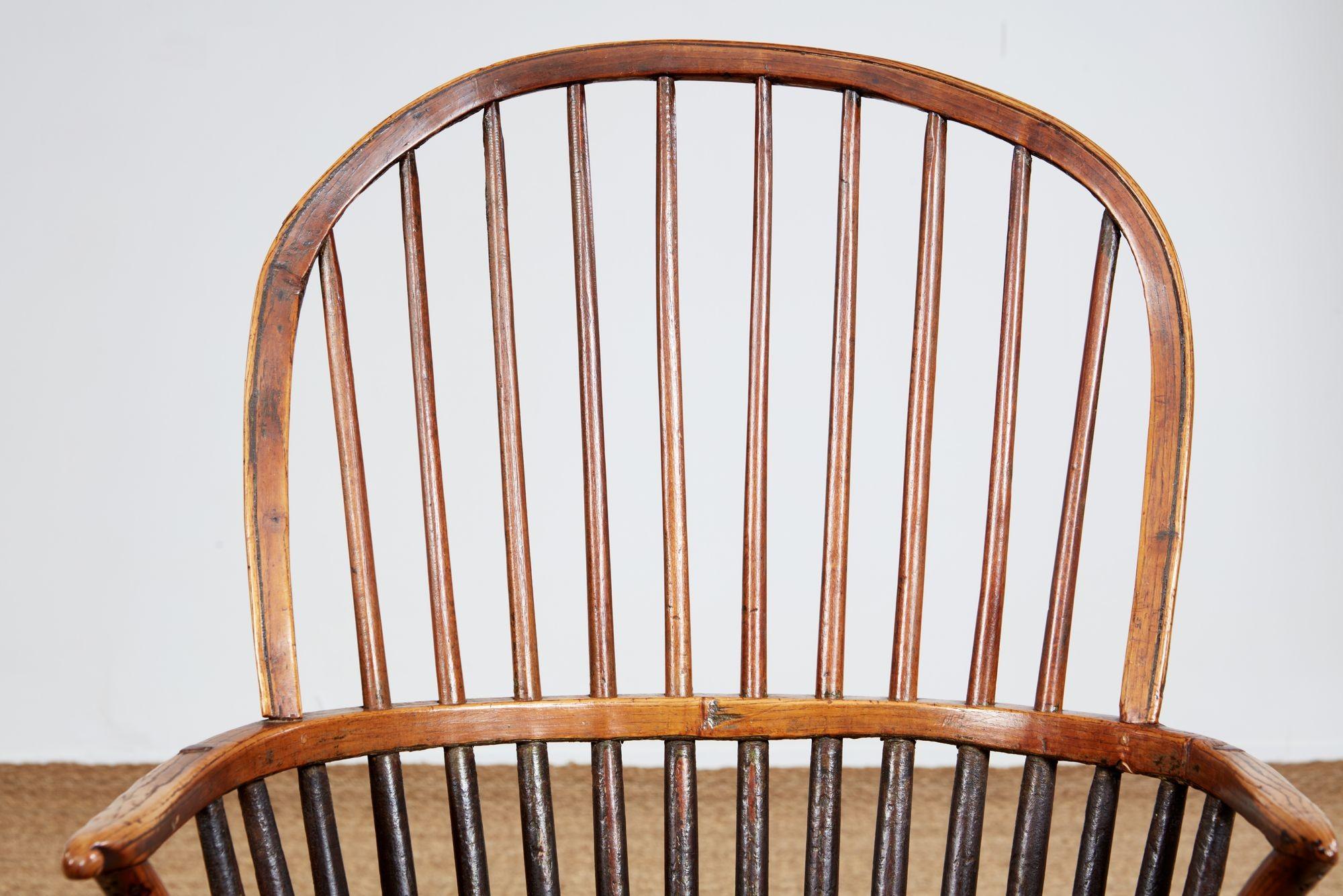 18th c. English Thames Valley Windsor Armchair For Sale 8