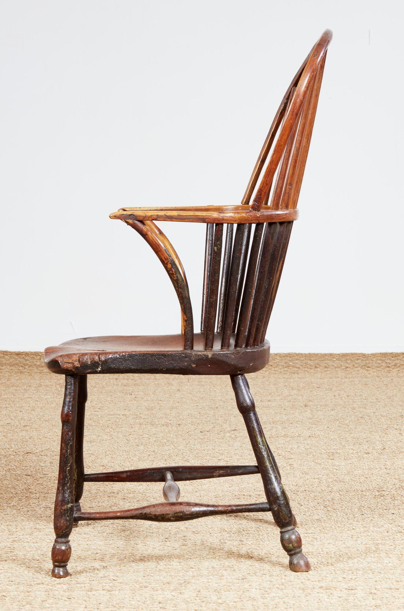 Country 18th c. English Thames Valley Windsor Armchair For Sale