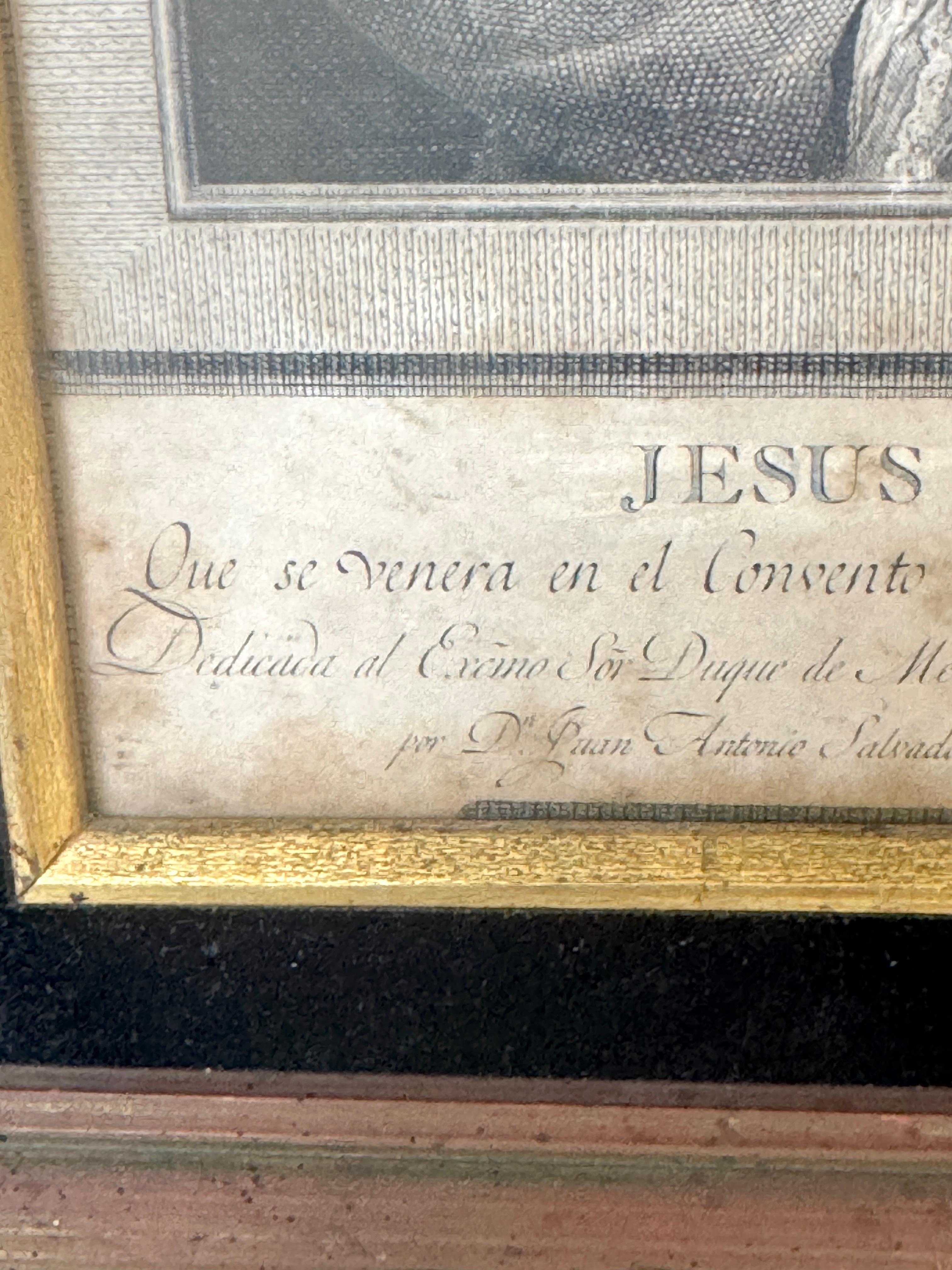 Gravure du 18ème C Jesús Nazareno par Juan Antonio Salvador Carmona en vente 7