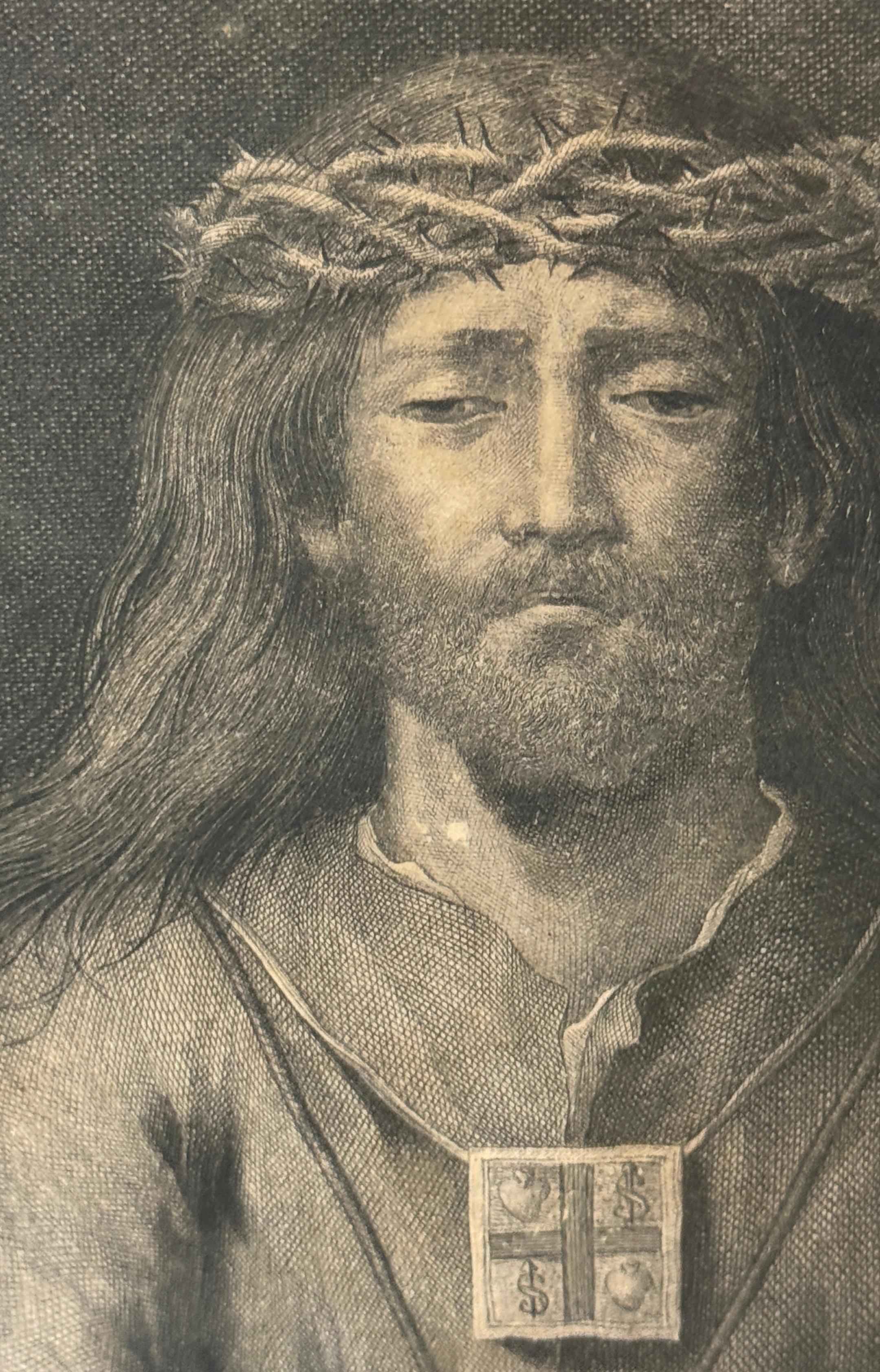 Gravure du 18ème C Jesús Nazareno par Juan Antonio Salvador Carmona Bon état - En vente à West Palm Beach, FL