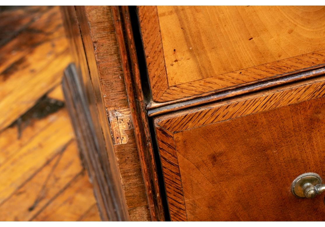 18th C. Figured Wood Chest Of Drawers for Restoration  For Sale 11
