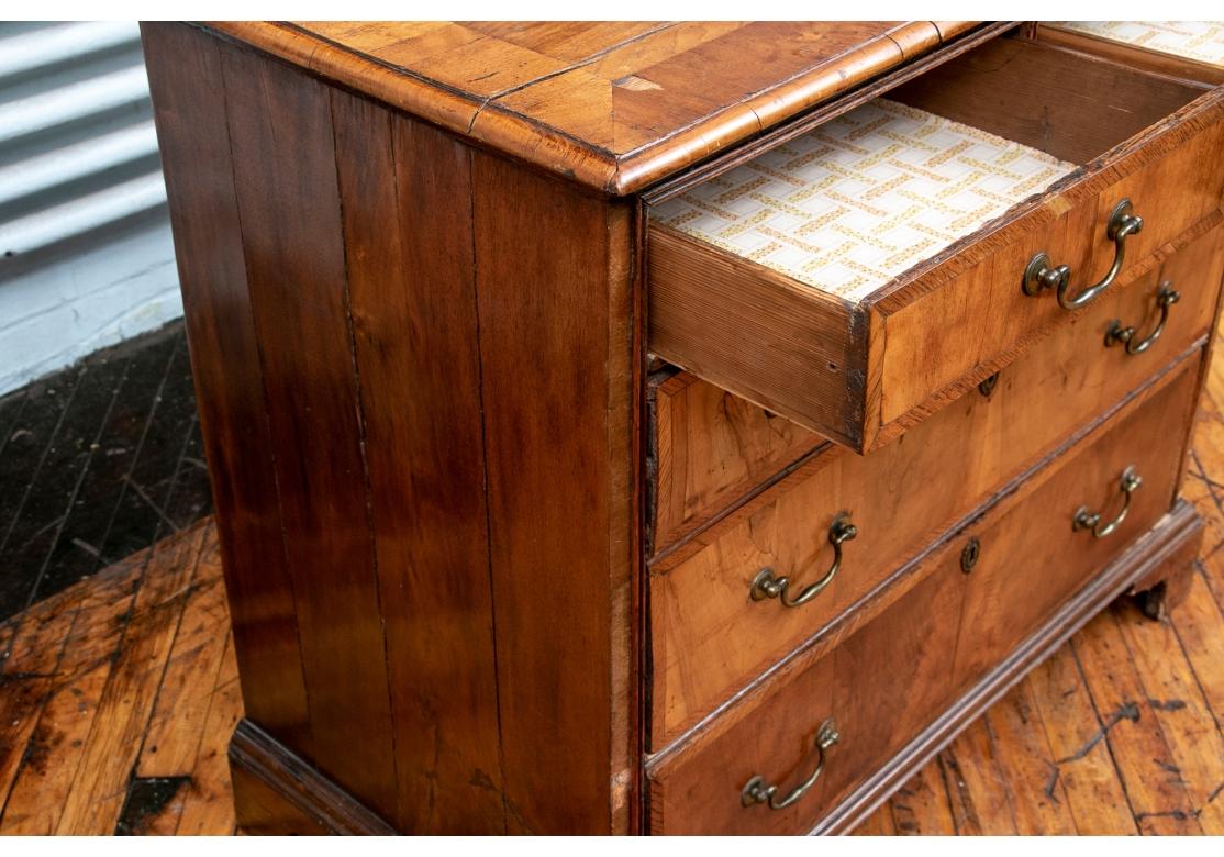 18th C. Figured Wood Chest Of Drawers for Restoration  For Sale 3