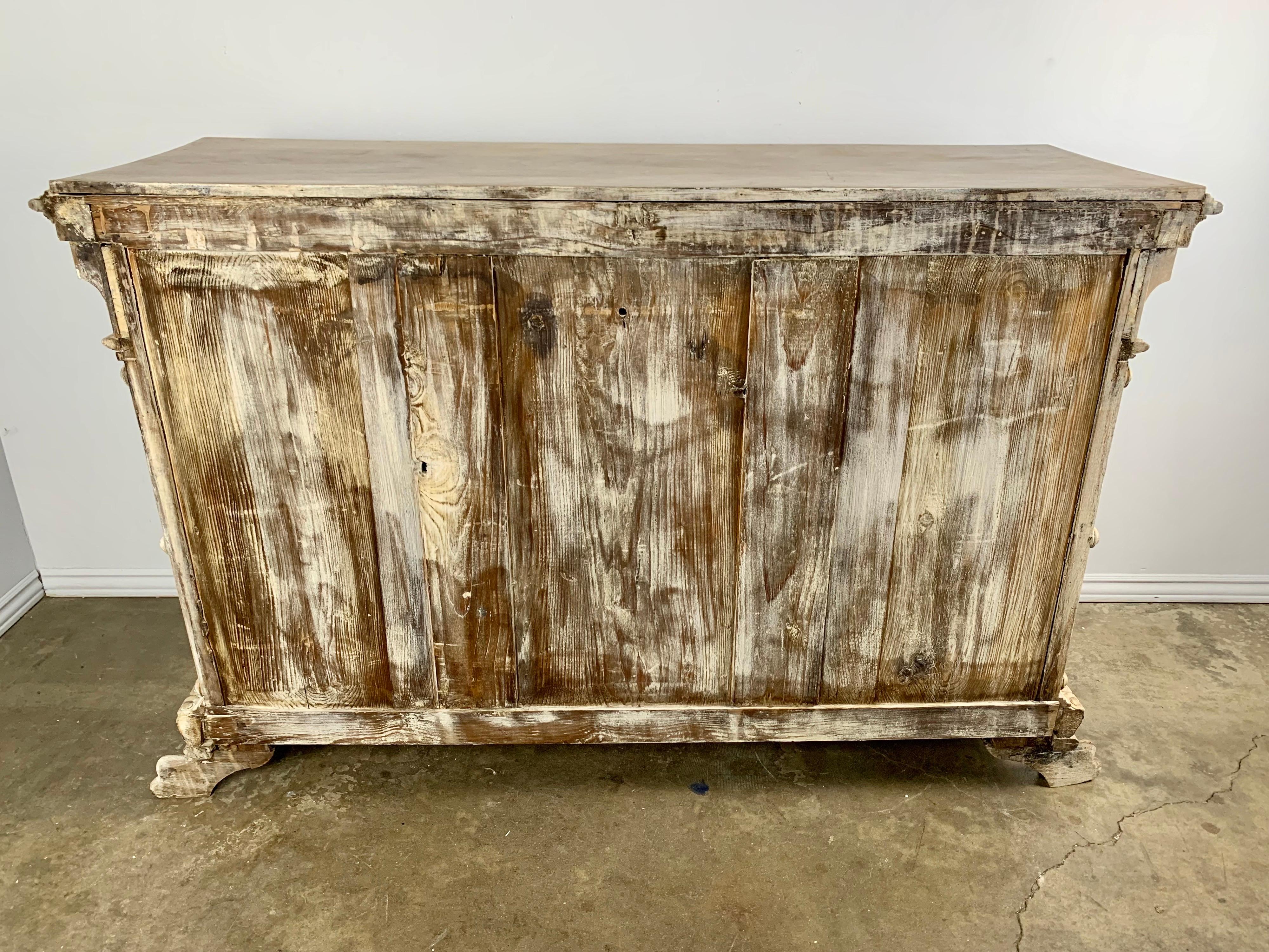 18th C. French Bleached Walnut Buffet 11