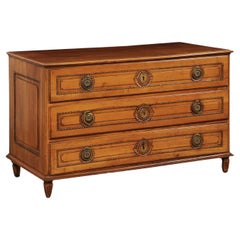 18th C. French Commode w/Nicely Carved Trim Details