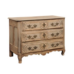 18th C. French Louis XV Commode w/Beautifully Carved Drawers